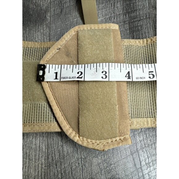 Uncle Mikes Sidekick Waistband Belt with Size 3 Holster Tan Adjustable Hook Loop - Picture 7 of 8